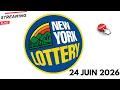 LIVE New York Lottery Midday Results 24 JUIN 2026 Win 4 Take 5 Numbers NY Lottery En Direc