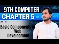 Components of Web Development 9th Computer - Chapter 5