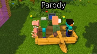 Funny Music How Far I'll Go Villager - Xdjames Minecraft Animation