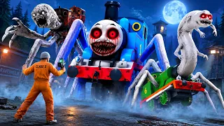 DESCUBRIMOS a THOMAS.EXE y sus AMIGOS con un DRON que lo capturó | GARRY'S MOD