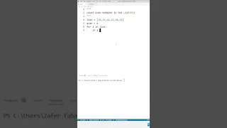 Count Even numbers in the list in python