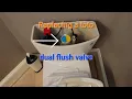 how to replace a dual flush valve