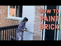 HOW TO PAINT BRICK - How to paint outdoor brick