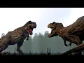 Lagu Rexy Vs Rebirth T-Rex | Jurassic World Animation | Blender