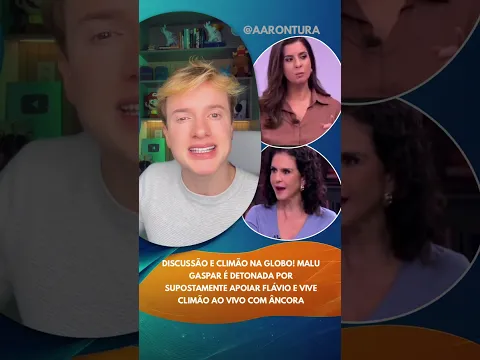 Discussão e climão na Globo! Malu Gaspar é detonada por supostamente apoiar Flávio e vive climão