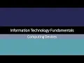 Information Technology Fundamentals - Computing Devices 1