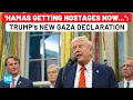 Download Lagu Trump's Surprise New Gaza Declaration: 'Hamas Getting Hostages Now…' - Full Event| Israel| USA