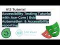 Playwright Accessibility Testing with Axe Core BDD Automation Accessibility Report