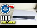 How To Find Serial and Model Number On PS5 - Step By Step