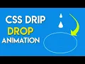 CSS Water Drop Animation Tutorial Modern Web Design Effect 2025 Web Design
