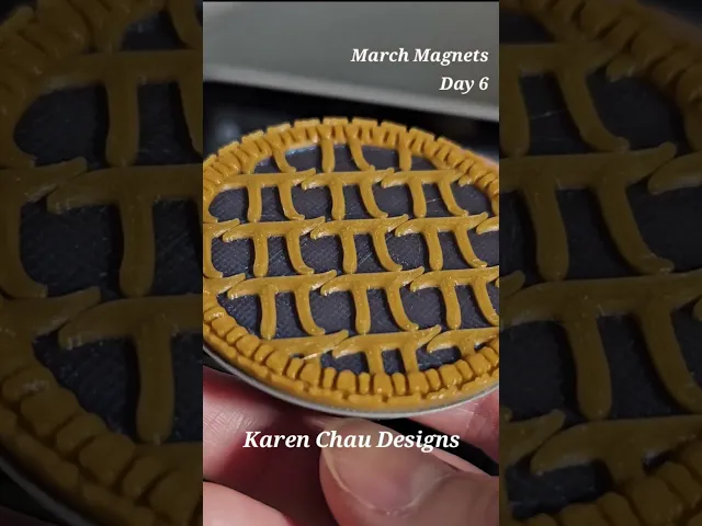March Magnets - Day 6 #marchmagnets | Lattice pie with pi symbols video thumbnail