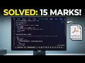 Pseudocode solution 15 Marks Question O Level IGCSE Computer Science Cambridge