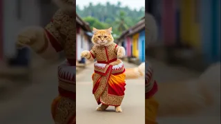 Menike Song Cat Srilanka S Culture Costume Cute Cat Persian Cute Cutecat Funny Viral Dance 