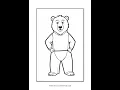 Polar Bear Coloring Pages Vol 8 - Bear at Work Relax Color Create
