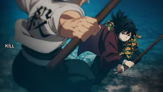 Demon Slayer Kimetsu no Yaiba Sanemi Shinazugawa VS Giyu Tomioka Hashira Training