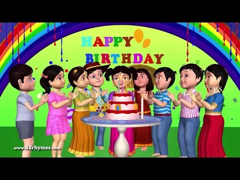 Download MP3 Happy Birthday Song - 3D Animation English Nursery Rhymes \u0026 Songs For Children