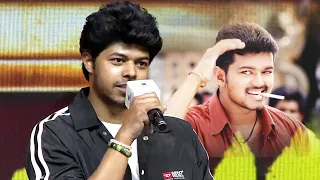 CM Vijay son Jason Sanjay First Speech as a Director | #SIGMA Movie Pre Release Event