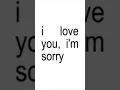 Download Lagu i love you, i'm sorry - gracie abrams [lyrics] #spotify #iloveyouimsorry #lyrics