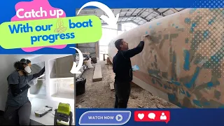 Shining a LIGHT on our BOAT PROGRESS – S02 E32 – DIY Catamaran