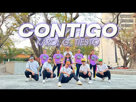 Download MP3 CONTIGO ( NF REMIX ) - KAROL G, Tiesto | Dance Fitness | Zumba | Danza Carol Angels | New Friendz