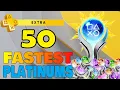 The Fastest Platinum Games on PS Plus Extra 2025 The 50 Fastest Platinum Games PS4 PS5