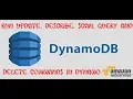 How to run update describe scan query and delete command on dynamoDb console