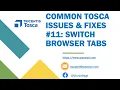 Tosca Tutorial Lesson 147 - Common Problems Fixes Switch Browser Tabs SendKeys