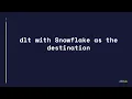 dlt with Snowflake S3 staging