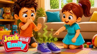 No No Stinky Shoes Song | Jack & Emily Nursery Rhymes & Kids Songs