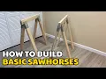 Building Sawhorses from 2x4 lumber and X metal brackets