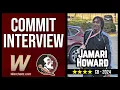 FSU Football Recruiting COMMIT INTERVIEW CB Jamari Howard talks Warchant TV