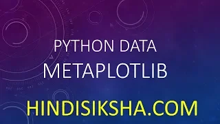 Python Data Metaplotlib and plotting graph with help of numpy in Hindi