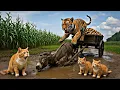 Download Lagu Mama Cat Trims Fur on the Farm and Makes Tiger Hat For Kittens At Home🐾🎩🐯