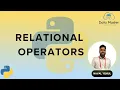14 Relational Operators Python Operators Python for All For Complete Beginners