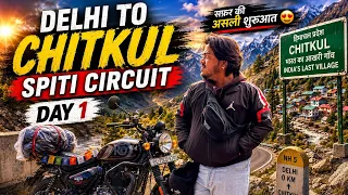 Delhi To Chitkul | India's Last Village | Spiti circuit Day 1