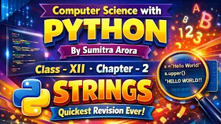 Python Strings Full Revision in Minutes Class 12 Computer Science