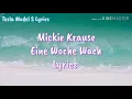 Mickie Krause Eine Woche wach Lyrics