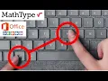 Mathtype Shortcuts keys II Part-1 II 2020 4U