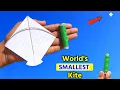 Download Lagu how to make world's smallest kite , flying Tiniest  notebook paper kite , how to make kite , patang