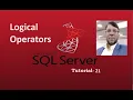 SQL Server Tutorial-21 Logical Operators Aksadur Bangla