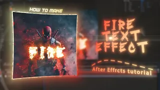 Fire text effect