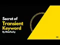 Purpose of Transient Keyword Serialization Java DinaTechy