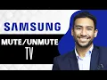 How to Mute or Unmute Samsung Smart TV Full Guide