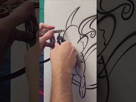 Who's that Pokemon?! Airbrush Graffiti style painting