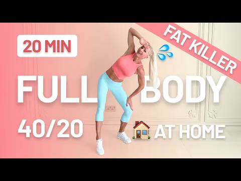 Download MP3 20 Minute FAT KILLER HIIT - Intense Full Body, At Home, No Equipment