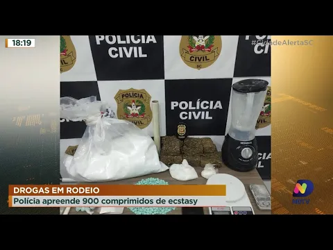 Drogas em Rodeio: polícia apreende 900 comprimidos de ecstasy
