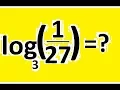 Evaluate the logarithm log with base 3 - example