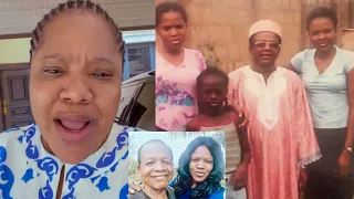 toyin abraham in tears as she mourns her late father nigerians comforts her