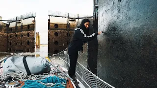 BIG SEA LOCKS at Low Tide Are SCARY!! | Wildlings Sailing | Honfleur – Rouen FW .1