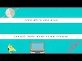 Change Text with Click Events freeCodeCamp Tutorial
